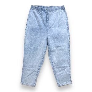 Vintage 90s L.A. Blues Acid Wash Denim Capri Leggings Women’s Size Small Spring